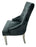 Roma Black Chair (Lion Knocker/Chrome Legs)