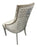 Roma Mink Chair (Lion Knocker/Chrome Legs)