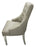 A02/Roma PU Light Grey Chair (Lion Knocker/Chrome Legs)