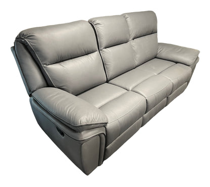 Montana Grey 3 Seat Recliner Sofa