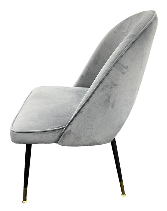 A03/Venice Grey Chair (Black Legs)