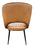 A03/Venice PU Tan Chair (Black Legs)