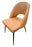 Venice PU Tan Chair (Black Legs)